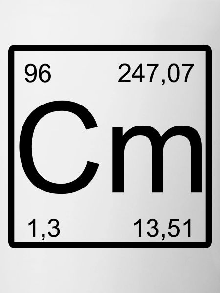 Curium Periodic Table Minimal Art