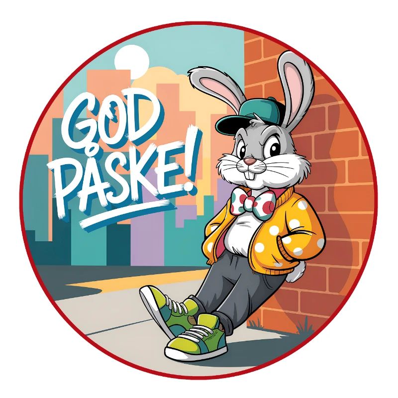 Easter Bunny Streetbadge - funny Easter bunny