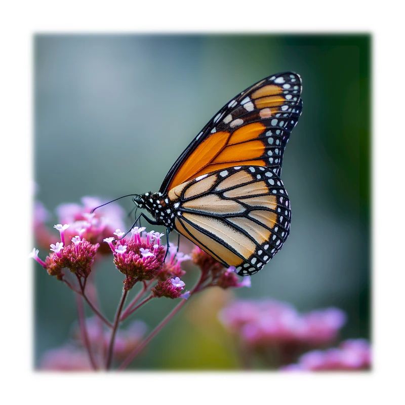 Macro du papillon monarque