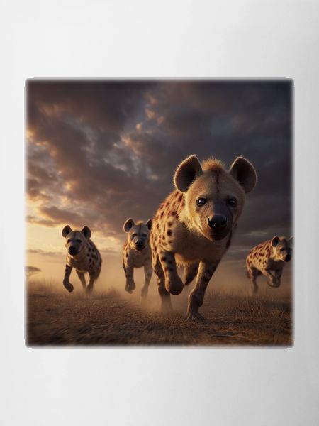Hyenas Group Savannah Wildlife Design