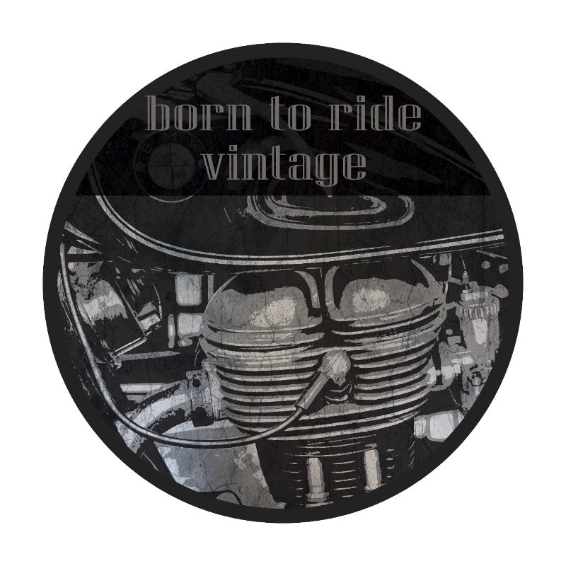 Born to Ride Vintage Engine