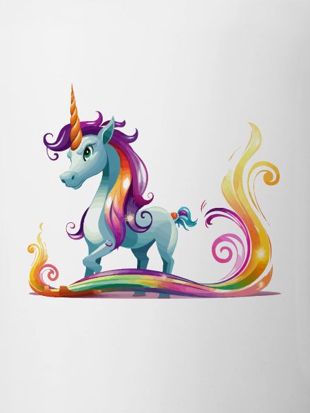 Regenbogen-Einhorn Farbströme