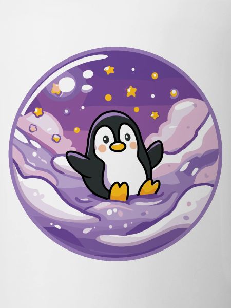 Pinguin im Eis-Universum
