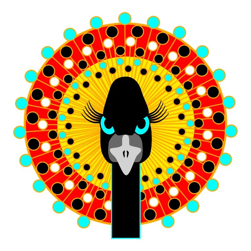Vogel mit Attitüde.