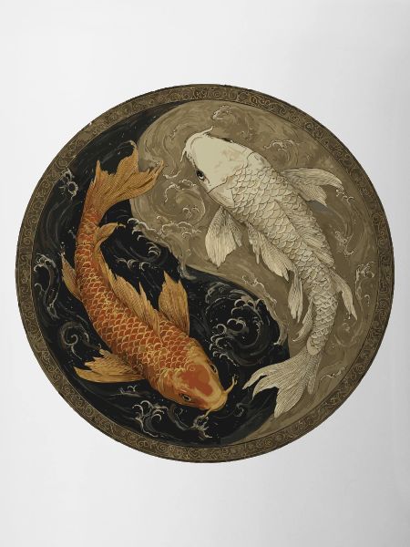 Koi Yin-Yang Locket