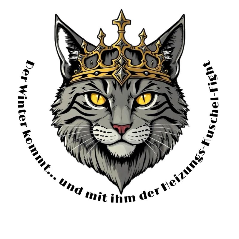 King Cat with Crown