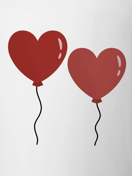 Twin Hearts Balloons