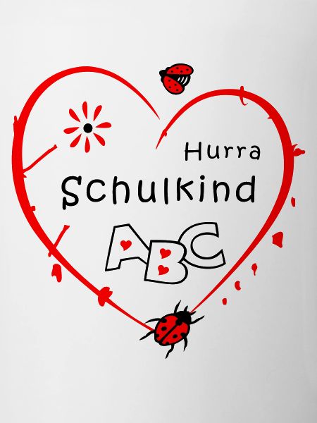 Schulkind mit Marienkäfer