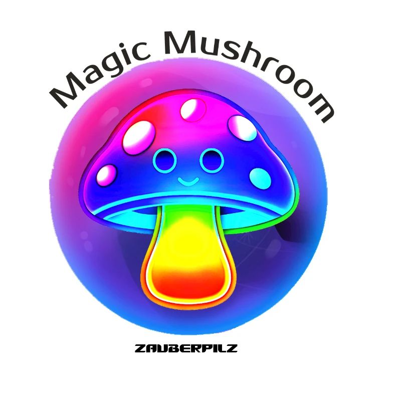 Leuchtender Regenbogenpilz Neon