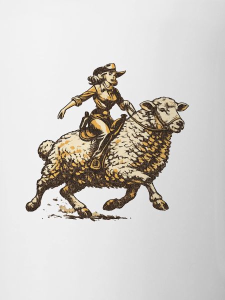 Western Rider on Sheep