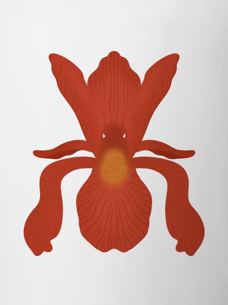 Crimson Iris Flame