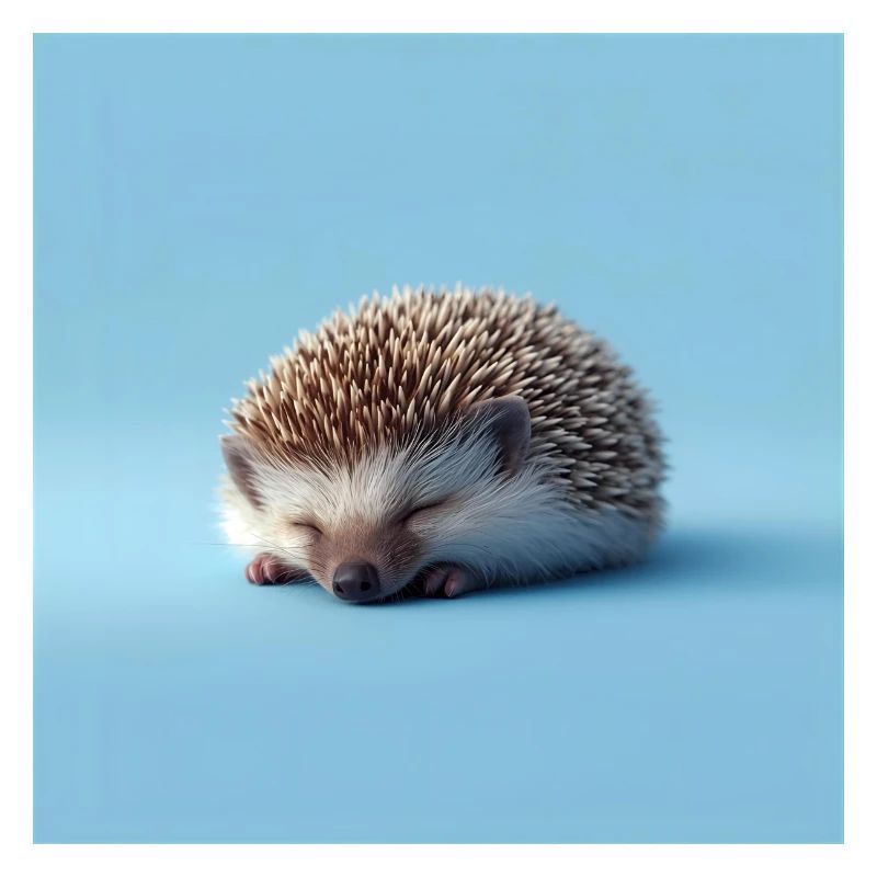 Blue Sleeping Hedgehog