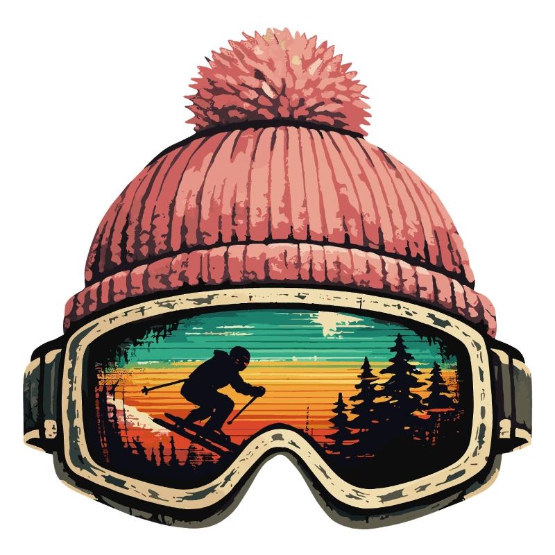 Après Ski Skier Ski Goggles Winter Gift