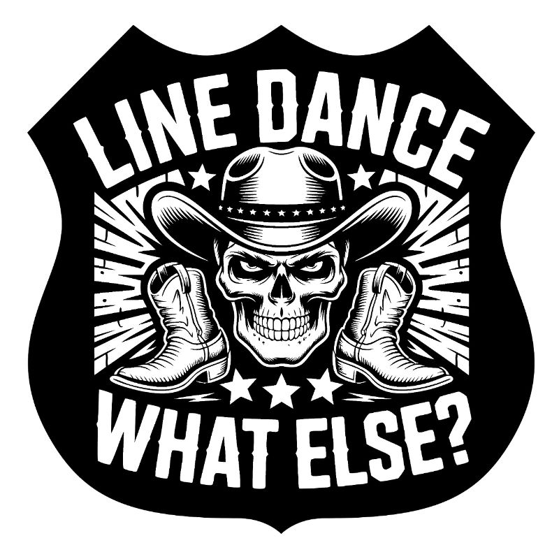 Line Dance Skull Western Shirt