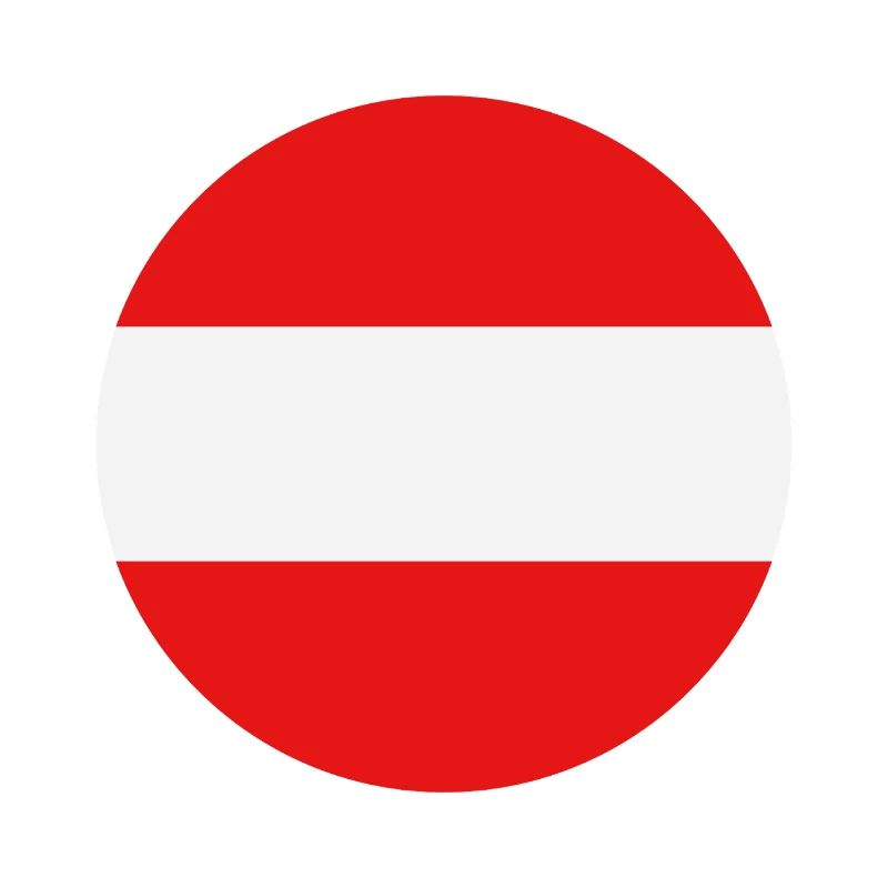 Austria round flag