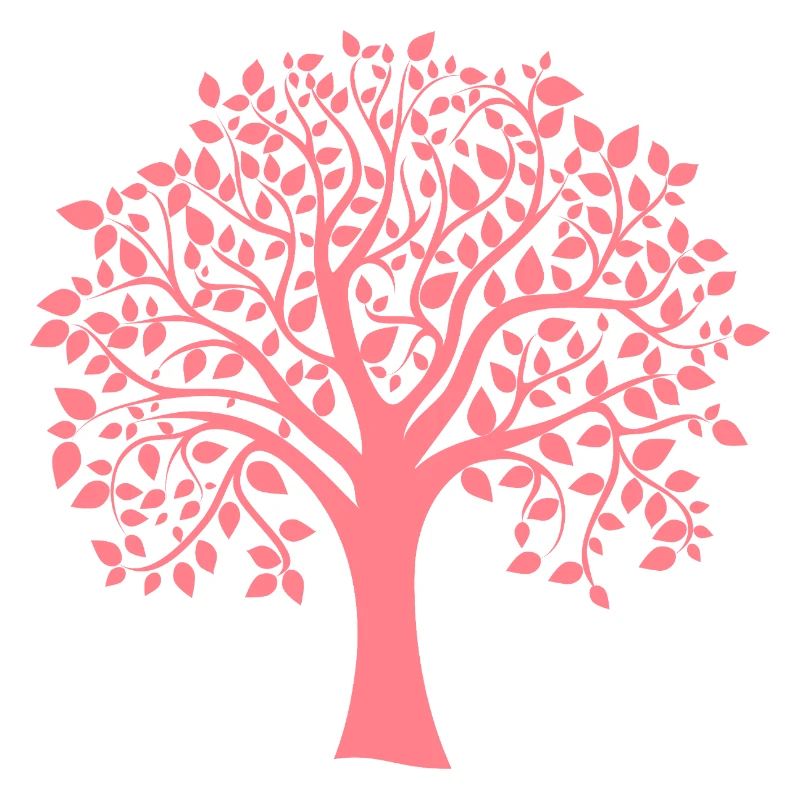 Icon Red Jumbo Tree Print Silhouette