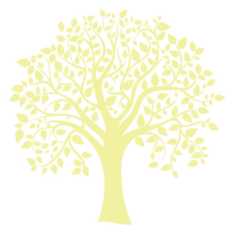 Icon Yellow Jumbo Tree Print Silhouette