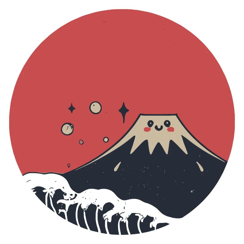 Mount Fuji Red Smile