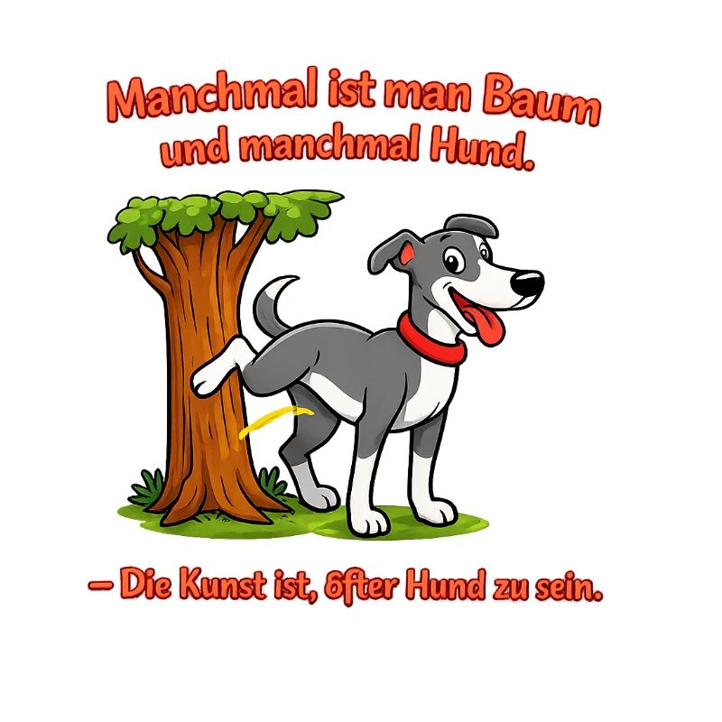 Hund und Baum: Kunst des Hundseins