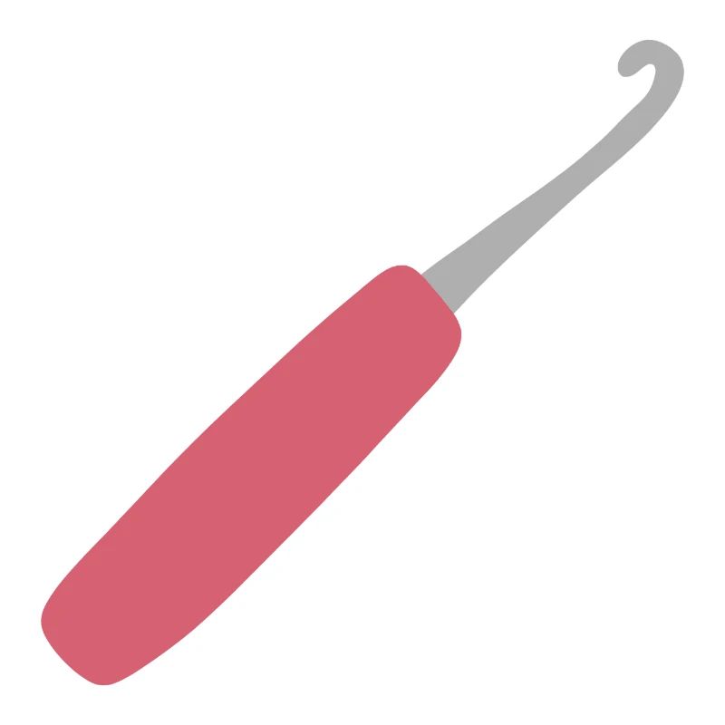 Pink Crochet Hook Art