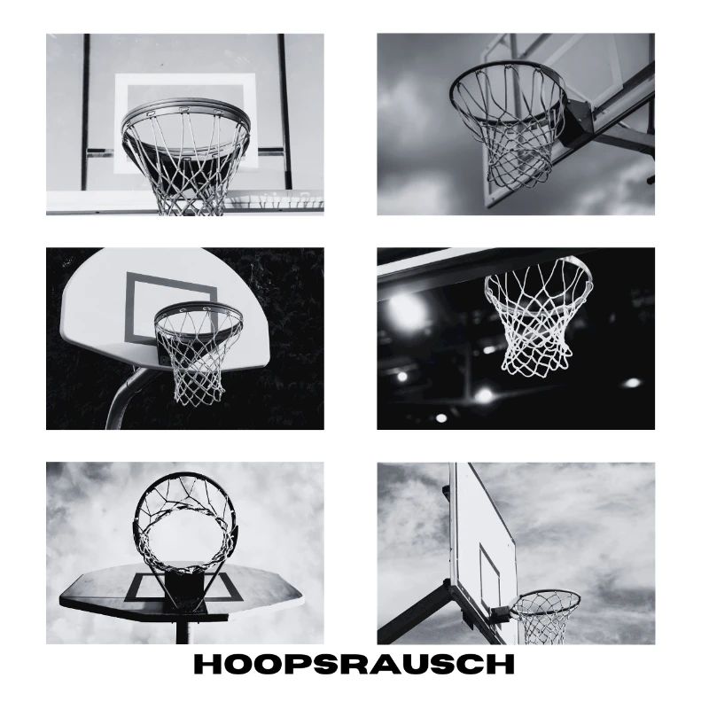 Hoopsrausch BW Collage