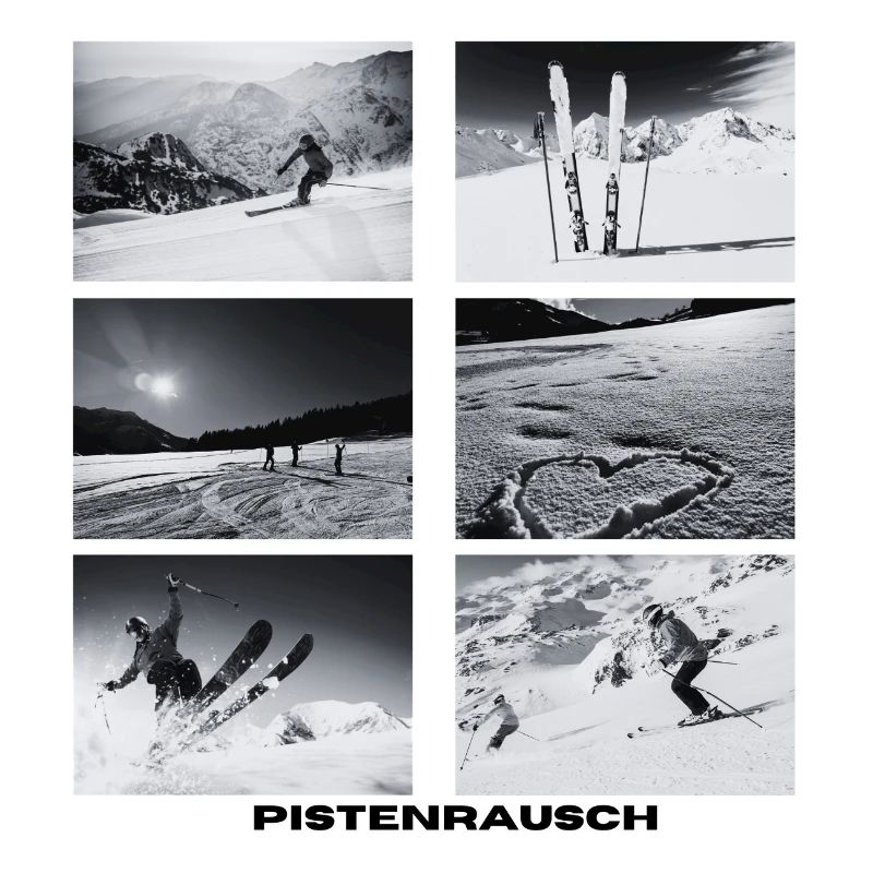 Pistenrausch Collage BW