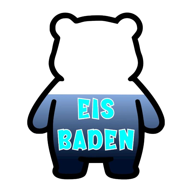 Eisbaden Bär