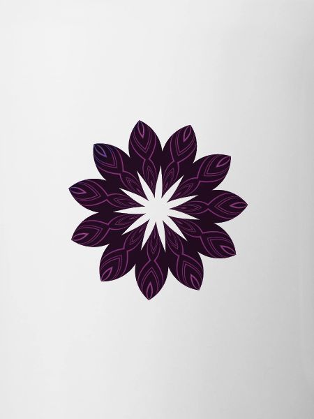 Fleur Mandala Violet foncé