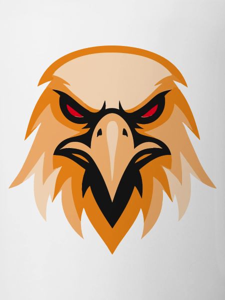 Wild Eagle Head in Orange