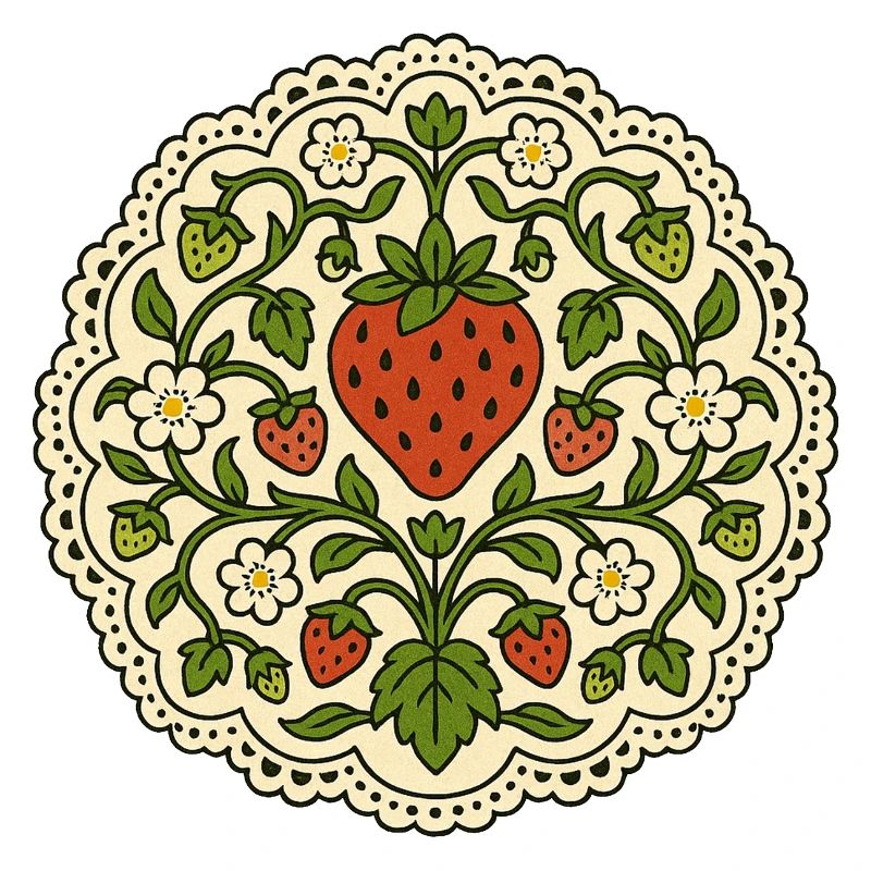 Strawberry Lace Circle