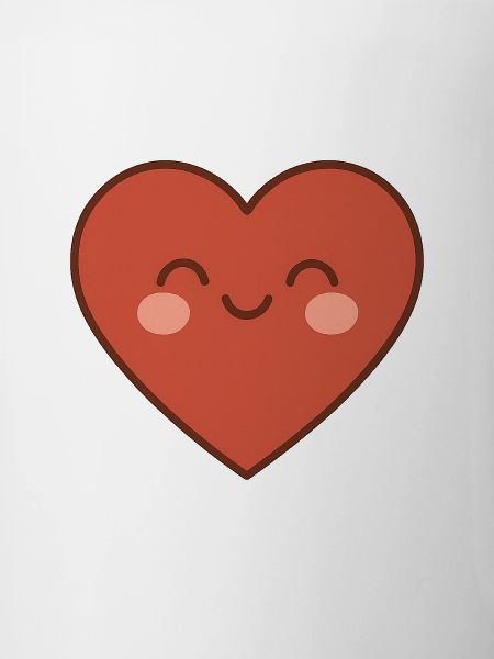 Warm smiling heart