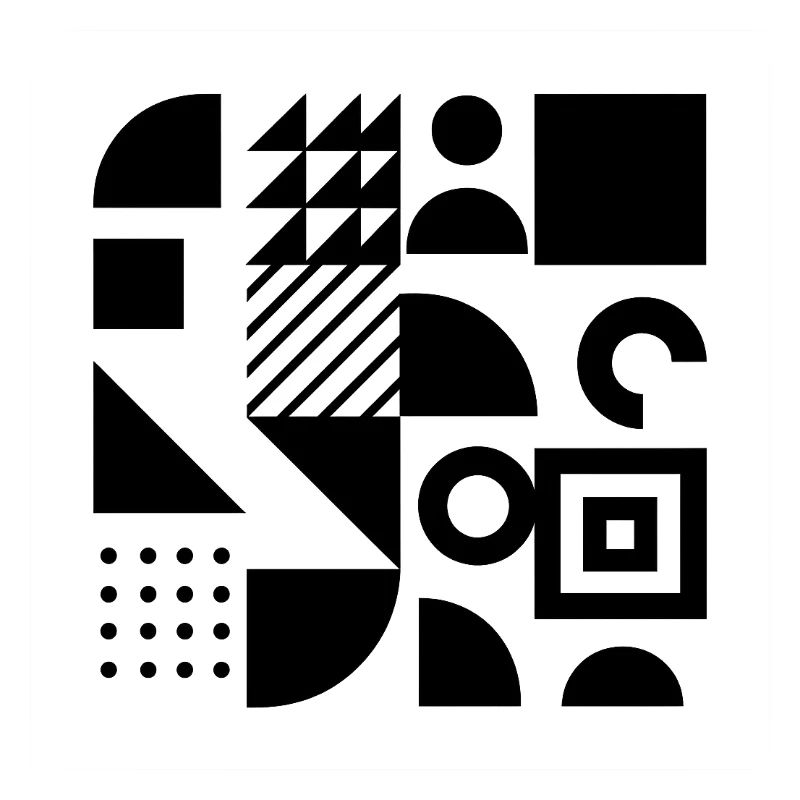 Geometrische Collage Blockkunst