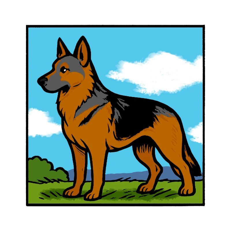 German Shepherd Pedigree Dog Gift