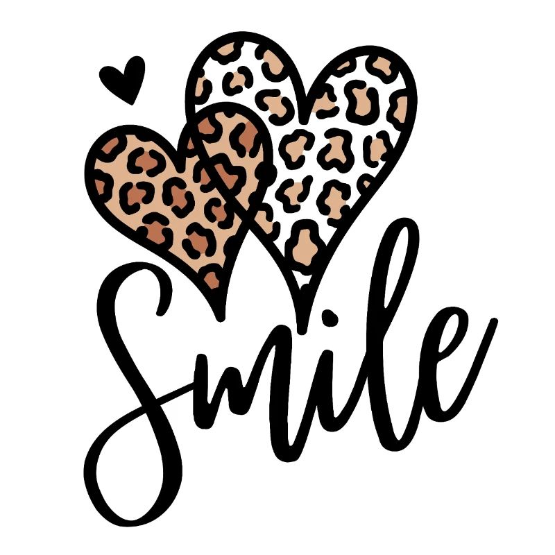 Leopard Hearts Smile Font
