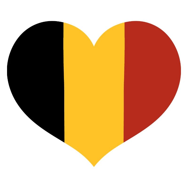 Herz der belgischen Flagge