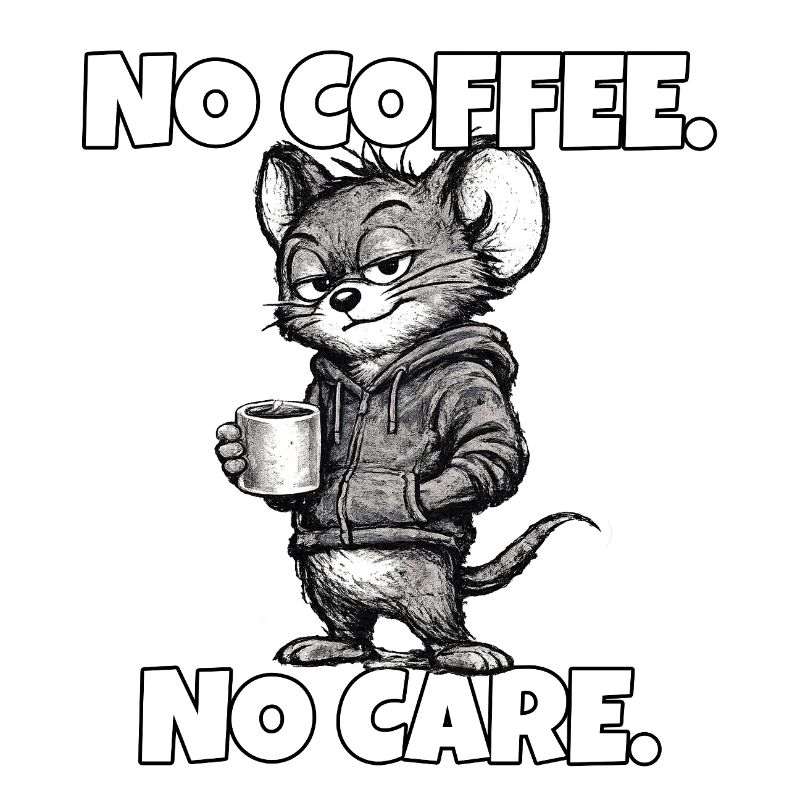 Pas de café. Aucun souci. – Souris (sarcasme)