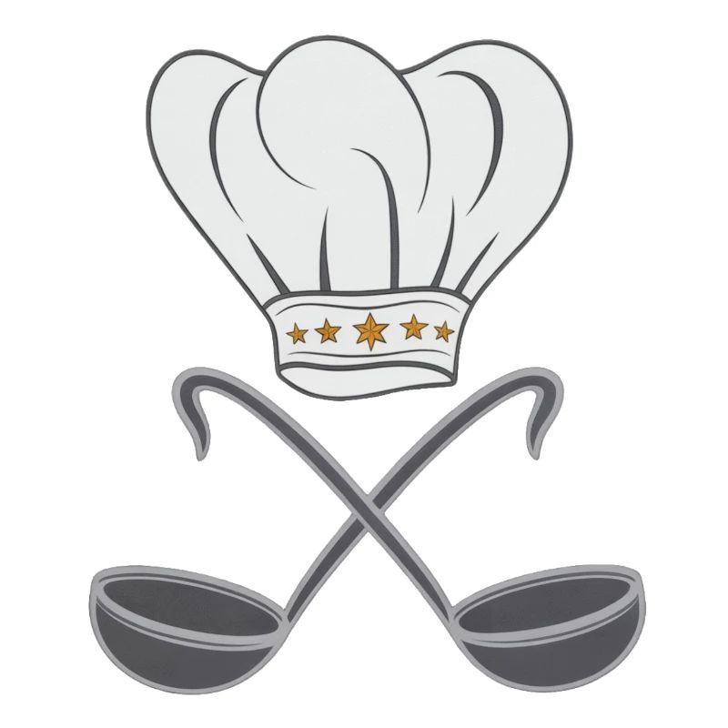 Chef's hat, spoon