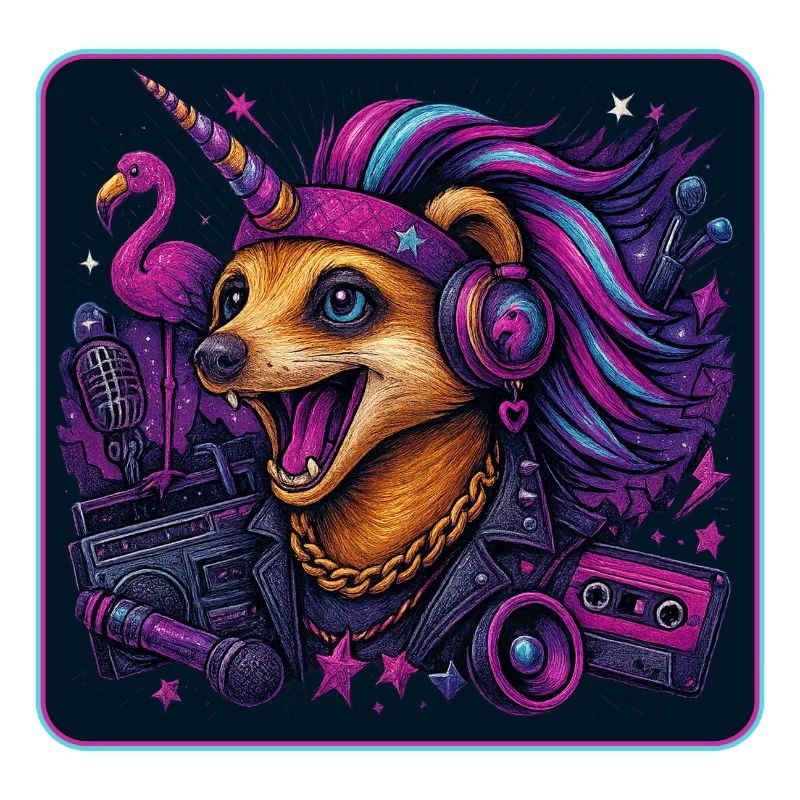 Erdmännchen Einhorn Party