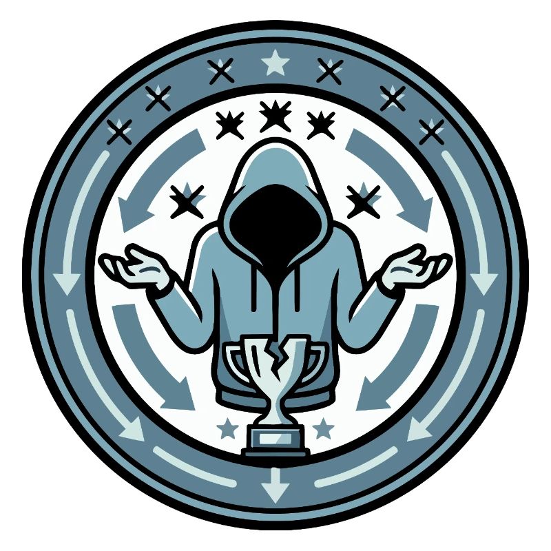 Emblème perdant Logo Looser Gaming