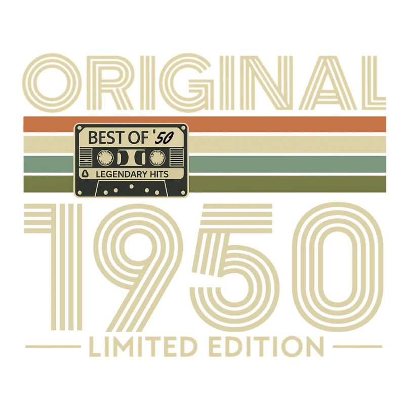 Originale limitierte Retro-Kassette von 1950