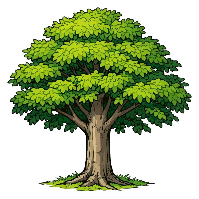 Baum mit üppigem Laub