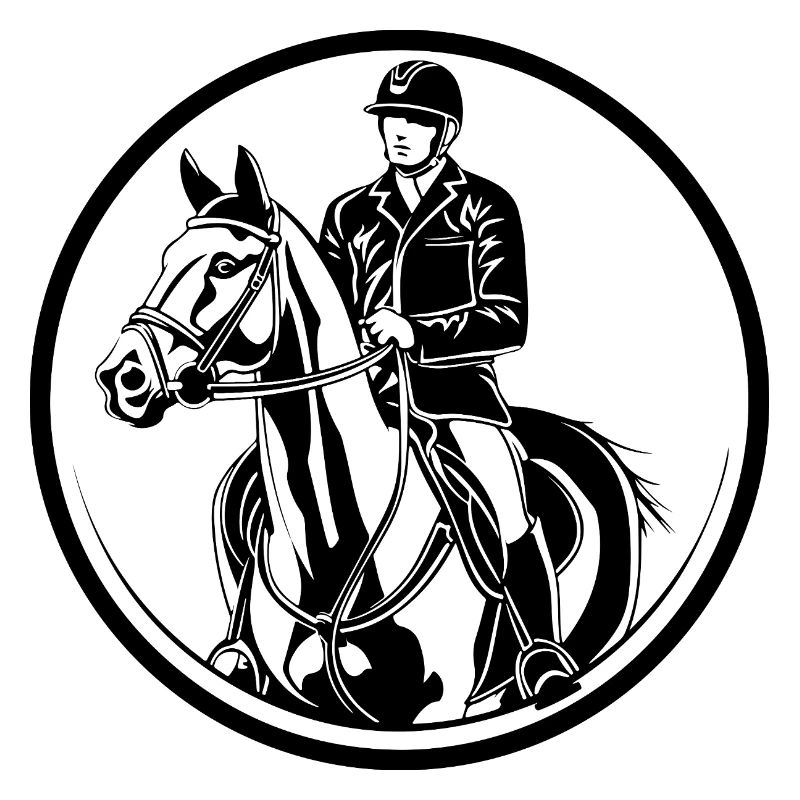 Reiten Pferd Mann Silhouette