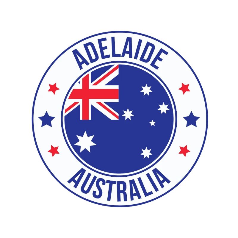 Adelaide Australien Runde Emblem