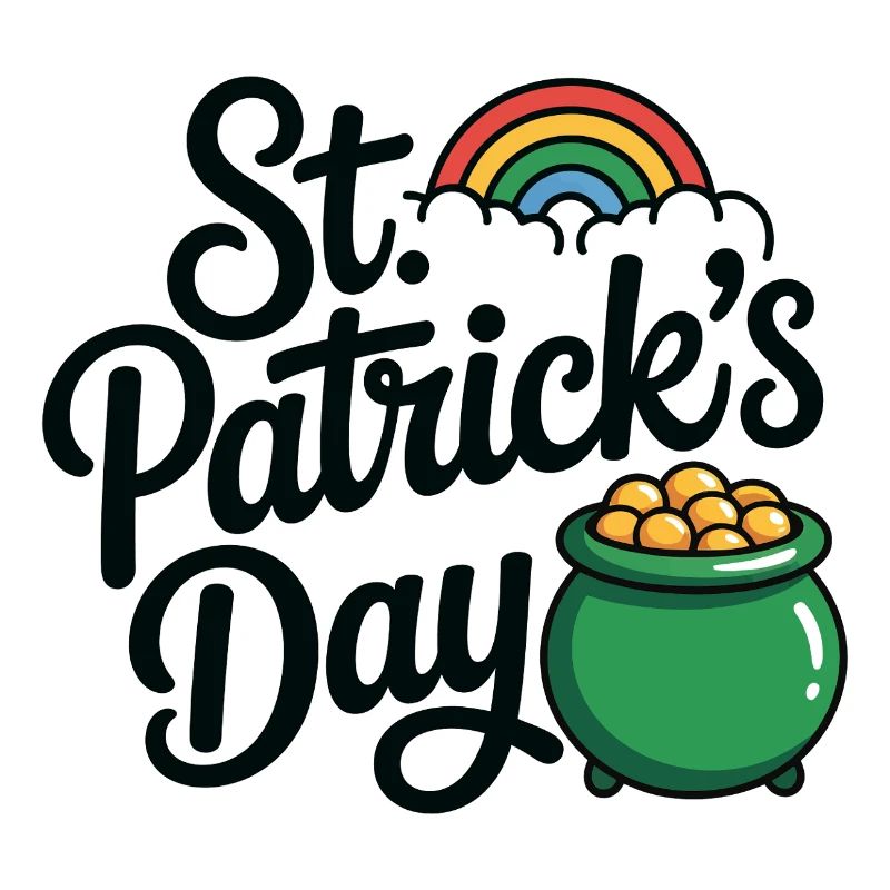 Pot d’or de la Saint-Patrick, Rainbow Lucky Design