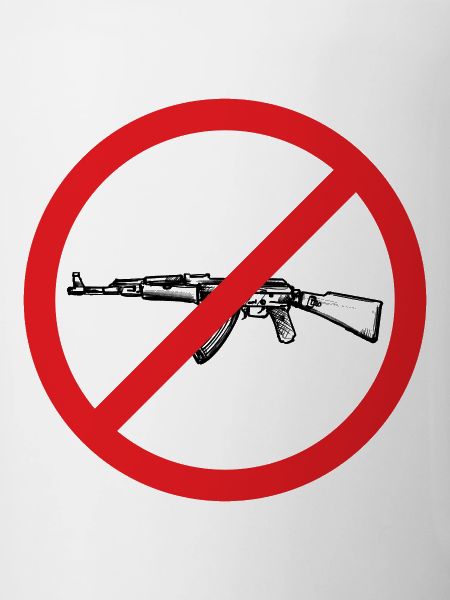 Weapon Ban Peace Sign - Illustration