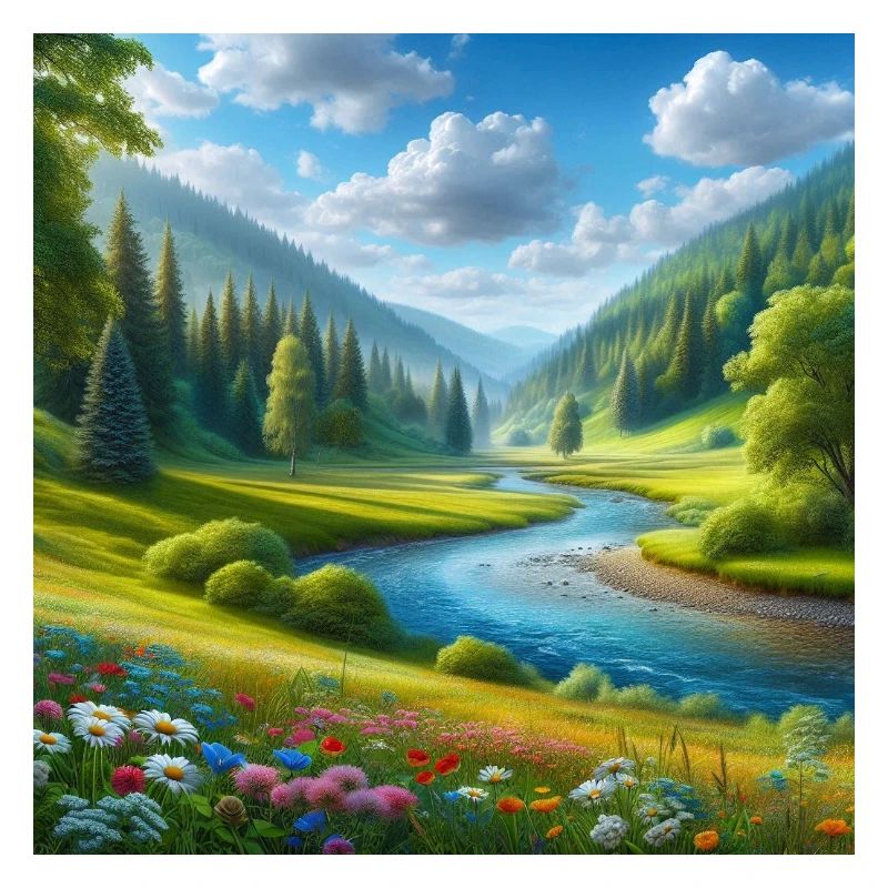 A beautiful spring hall