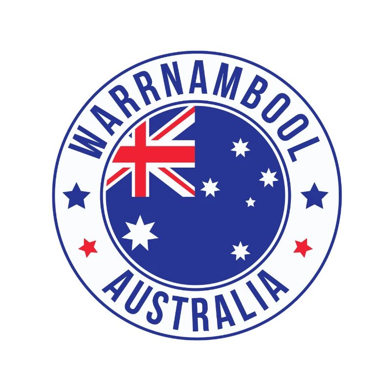 Warrnambool Australien Rundabzeichen