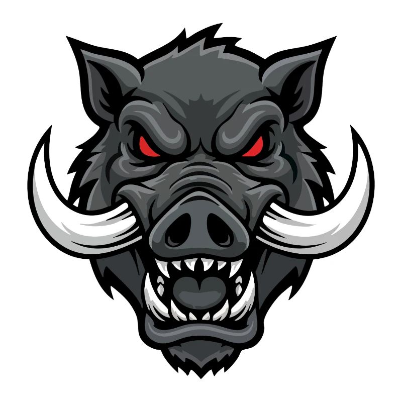 Alpha Boar Wrath Maskottchen-Maskottchenkopf