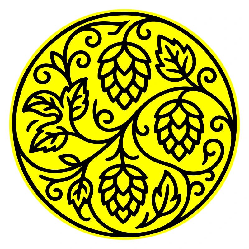 Symbole du houblon orge malt