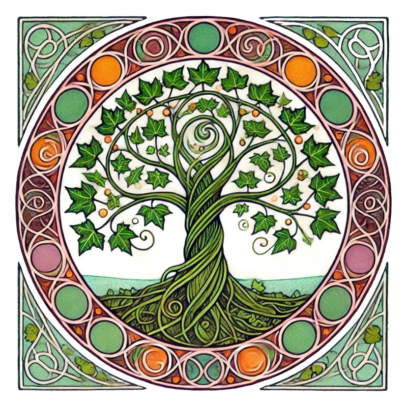 Vitrail circulaire de l’Arbre de Vie